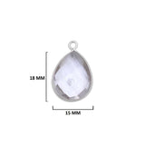 Boho Chic Clear Quartz Bezel Pendant - Handcrafted Gemstone Necklace in 925 Sterling Silver with Stunning Finishes