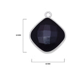 Boho Chic Black Onyx Bezel Pendant - Handcrafted Gemstone Necklace in 925 Sterling Silver with Stunning Finishes