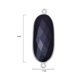 Black Onyx Sterling Silver Bezel Pendant - Boho Chic Gemstone