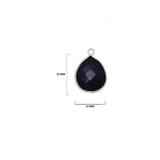 Boho Chic Black Onyx Bezel Pendant - Handcrafted Gemstone Necklace in 925 Sterling Silver with Stunning Finishes