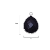 Boho Chic Black Onyx Bezel Pendant - Handcrafted Gemstone Necklace in 925 Sterling Silver with Stunning Finishes
