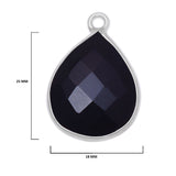 Boho Chic Black Onyx Bezel Pendant - Handcrafted Gemstone Necklace in 925 Sterling Silver with Stunning Finishes