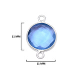 Boho Chic Blue Topaz Bezel Pendant - Handcrafted Gemstone Necklace in 925 Sterling Silver with Stunning Finishes
