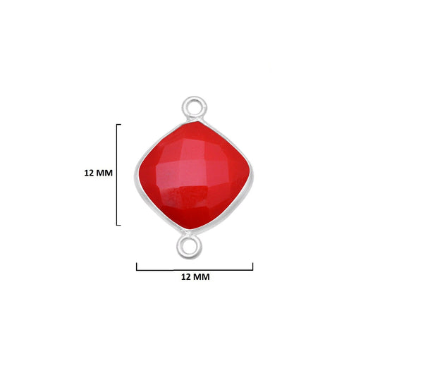 Boho Chic Coral Bezel Pendant - Handcrafted Gemstone Necklace in 925 Sterling Silver with Stunning Finishes