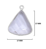 Boho Chic Clear Quartz Bezel Pendant - Handcrafted Gemstone Necklace in 925 Sterling Silver with Stunning Finishes