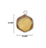 Boho Chic Lemon Quart Bezel Pendant - Handcrafted Gemstone Necklace in 925 Sterling Silver with Stunning Finishes
