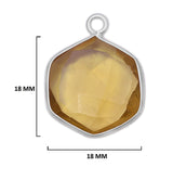 Boho Chic Lemon Quart Bezel Pendant - Handcrafted Gemstone Necklace in 925 Sterling Silver with Stunning Finishes