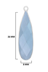 Boho Chic London Blue Topaz Bezel Pendant - Handcrafted Gemstone Necklace in 925 Sterling Silver with Stunning Finishes