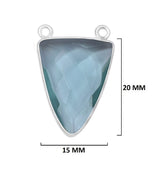 Boho Chic London Blue Topaz Bezel Pendant - Handcrafted Gemstone Necklace in 925 Sterling Silver with Stunning Finishes