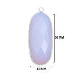 Opalite Pendant – Sterling Silver Bezel, Boho Necklace