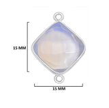 Boho Chic Opalite Bezel Pendant - Handcrafted Gemstone Necklace in 925 Sterling Silver with Stunning Finishes
