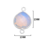 Boho Chic Opalite Bezel Pendant - Handcrafted Gemstone Necklace in 925 Sterling Silver with Stunning Finishes