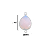 Boho Chic Opalite Bezel Pendant - Handcrafted Gemstone Necklace in 925 Sterling Silver with Stunning Finishes