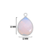 Boho Chic Opalite Bezel Pendant - Handcrafted Gemstone Necklace in 925 Sterling Silver with Stunning Finishes