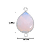Boho Chic Opalite Bezel Pendant - Handcrafted Gemstone Necklace in 925 Sterling Silver with Stunning Finishes