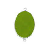 Boho Chic Peridot Bezel Pendant - Handcrafted Gemstone Necklace in 925 Sterling Silver with Stunning Finishes