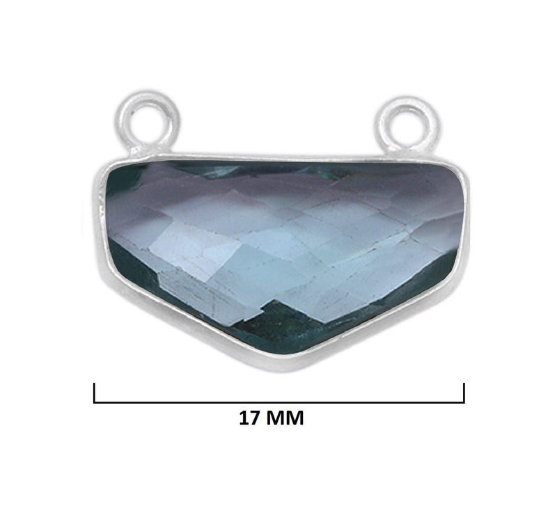 London Blue Topaz Sterling Silver Pendant – Boho Chic Gemstone Necklace