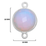 Boho Chic Opalite Bezel Pendant - Handcrafted Gemstone Necklace in 925 Sterling Silver with Stunning Finishes