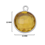 Boho Chic Lemon Quartz Bezel Pendant - Handcrafted Gemstone Necklace in 925 Sterling Silver with Stunning Finishes