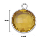 Boho Chic Lemon Quartz Bezel Pendant - Handcrafted Gemstone Necklace in 925 Sterling Silver with Stunning Finishes