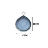 Boho Chic London Blue Topaz Bezel Pendant - Handcrafted Gemstone Necklace in 925 Sterling Silver with Stunning Finishes