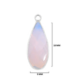Boho Chic Opalite Bezel Pendant - Handcrafted Gemstone Necklace in 925 Sterling Silver with Stunning Finishes