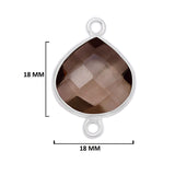 Boho Chic Smoky Quartz Bezel Pendant - Handcrafted Gemstone Necklace in 925 Sterling Silver with Stunning Finishes