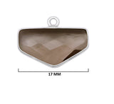 Boho Chic Smoky Quartz Bezel Pendant - Handcrafted Gemstone Necklace in 925 Sterling Silver with Stunning Finishes