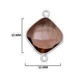 Boho Chic Smoky Quartz Bezel Pendant - Handcrafted Gemstone Necklace in 925 Sterling Silver with Stunning Finishes