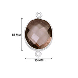 Smoky Quartz Sterling Silver Bezel Pendant - Boho Gemstone Necklace
