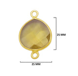Boho Chic Lemon Quartz Bezel Pendant - Handcrafted Gemstone Necklace with 24kt Gold Plating