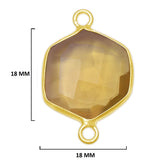 Boho Chic Lemon Quartz Bezel Pendant - Handcrafted Gemstone Necklace with 24kt Gold Plating
