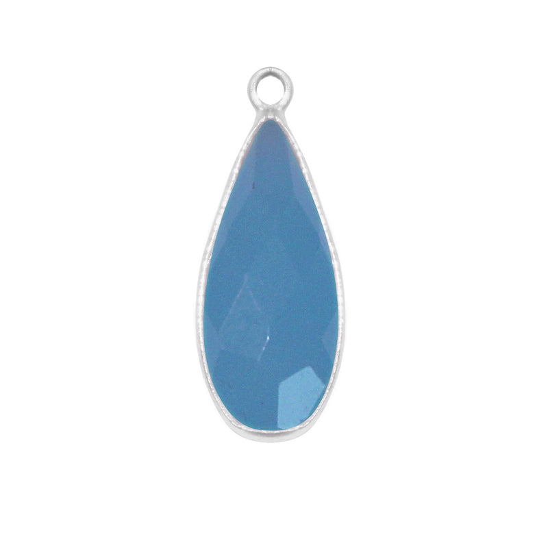 Blue Chalcedony Gemstone Charms