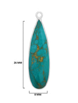Blue Turquoise Gemstone Charms