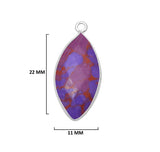 Natural Marquise/Evil Eye-Shaped Pendants