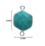 Sterling Silver-Plated Bezel Charms