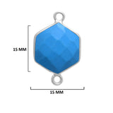 Sterling Silver-Plated Bezel Charms