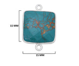 Blue Turquoise Gemstone Charms