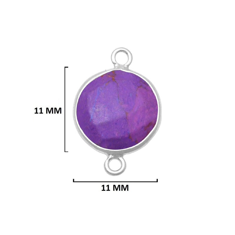 Purple Turquoise Gemstone Charms