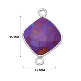 Sterling Silver-Plated Bezel Charms