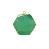 Natural Hexagon-Shaped Pendants
