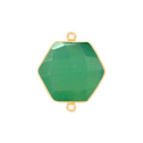 24K Gold Plated Over Sterling Silver-Plated Bezel Charms