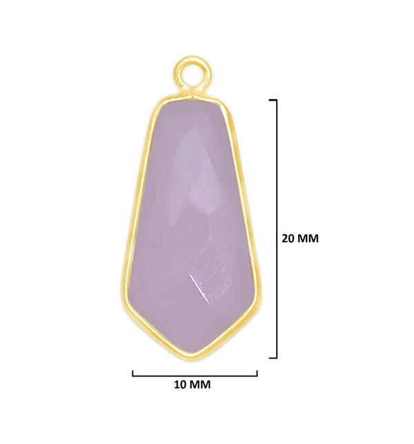 Pink Chalcedony Gemstone Charms