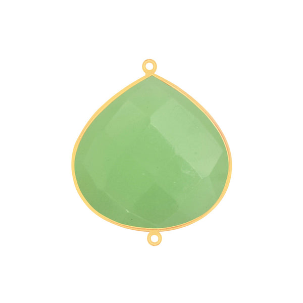 Chalcedony Green Gemstone Charms
