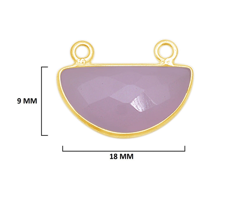Pink Chalcedony Gemstone Charms