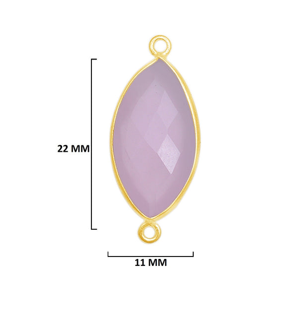 Pink Chalcedony Gemstone Charms