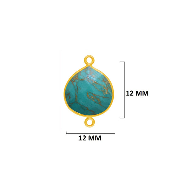 Blue Turquoise Gemstone Charms