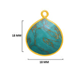 12mm, 15mm, 18mm, 25mm, 30mm Gemstone Charms