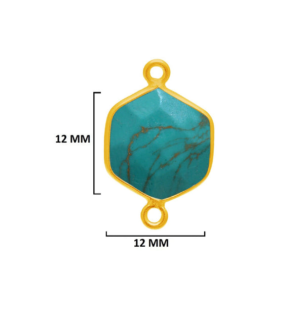 Blue Turquoise Gemstone Charms