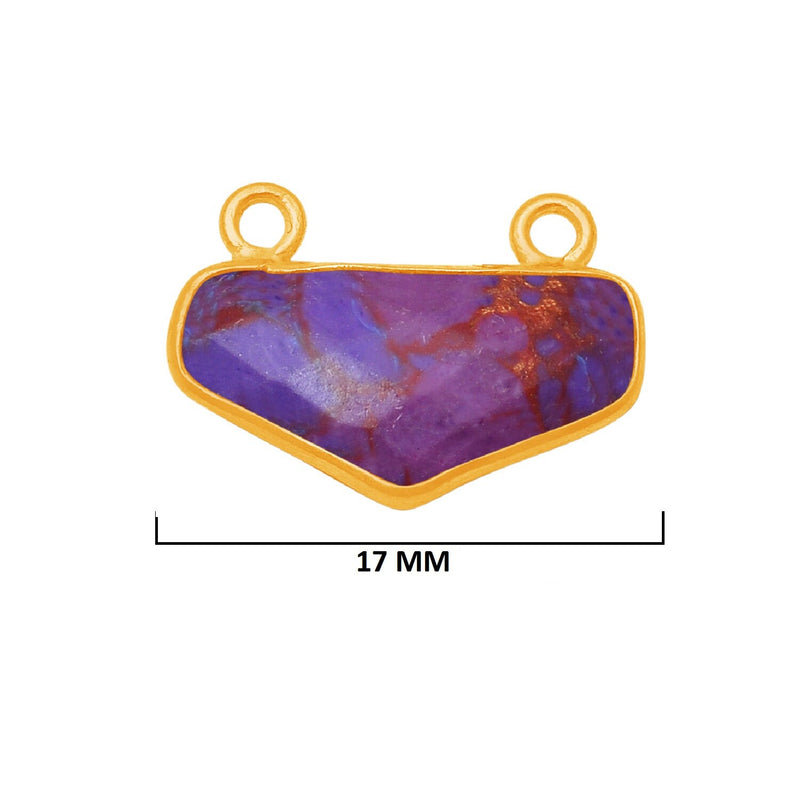 Purple Turquoise Gemstone Charms